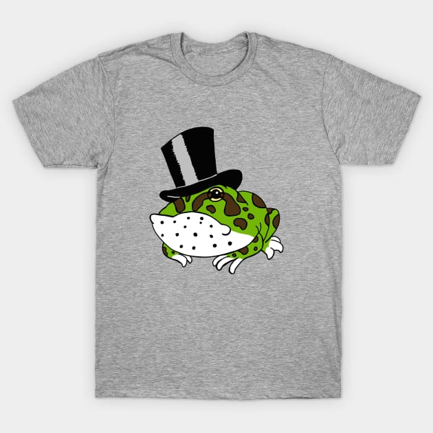 Tophat Pacman Frog T-Shirt by SNK Kreatures